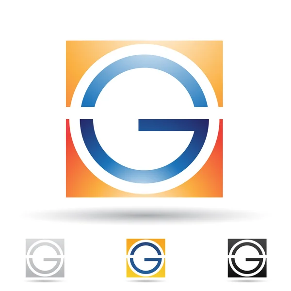 Streszczenie ikona na literę g — Wektor stockowy