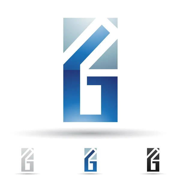Absztrakt ikon részére G betű — Stock Vector