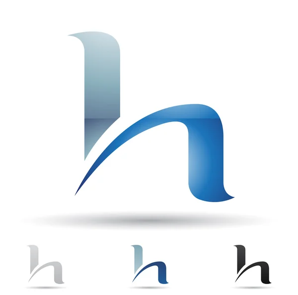Abstract icon for letter H — Stock Vector