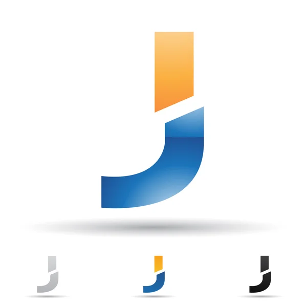 Streszczenie ikona na literę j — Wektor stockowy