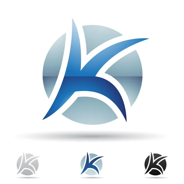 Ícone abstrato para a letra K —  Vetores de Stock