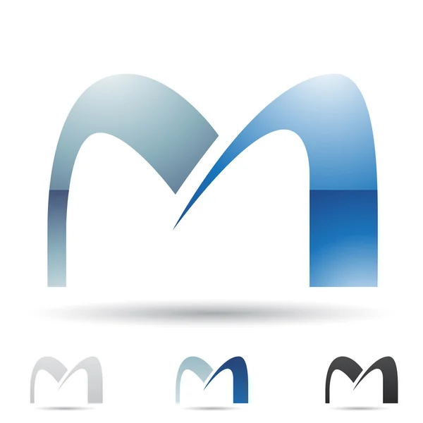 Abstract icon for letter M — Stock Vector