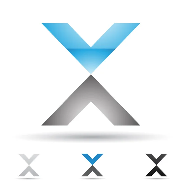 Abstraktní ikonu pro písmeno x — Stockový vektor