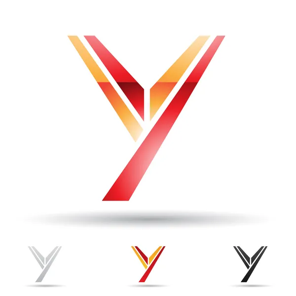 Icône abstraite pour la lettre Y — Image vectorielle