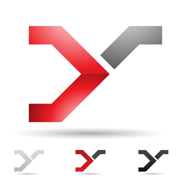 Abstracte pictogram voor alfabet y — Stockvector