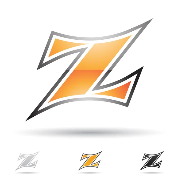 Absztrakt ikon a levelet Z — Stock Vector