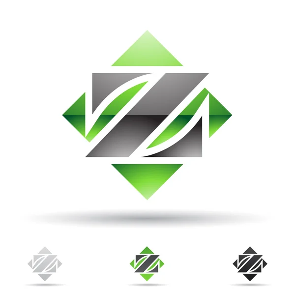 Ícone abstrato para a letra Z — Vetor de Stock