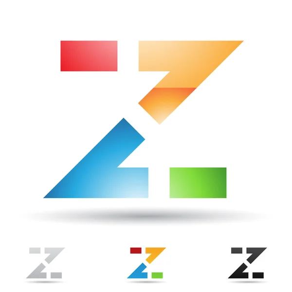Ícone abstrato para a letra Z — Vetor de Stock