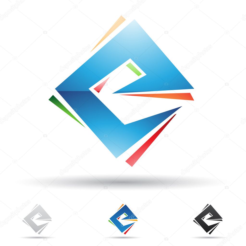 Abstract icon for letter E