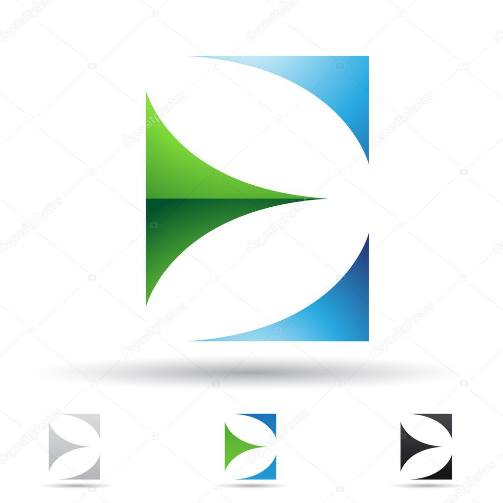 Abstract icon for letter E