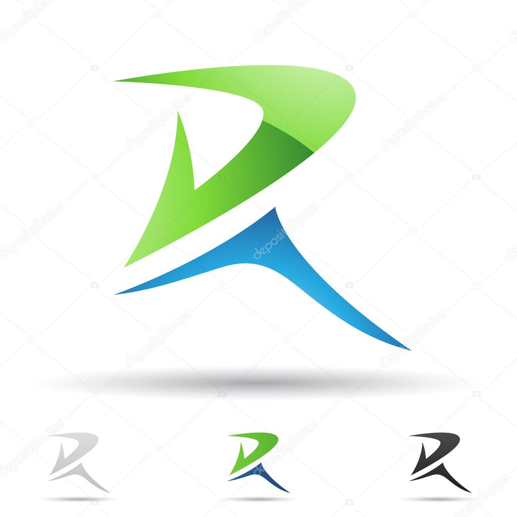 Abstract icon for letter R