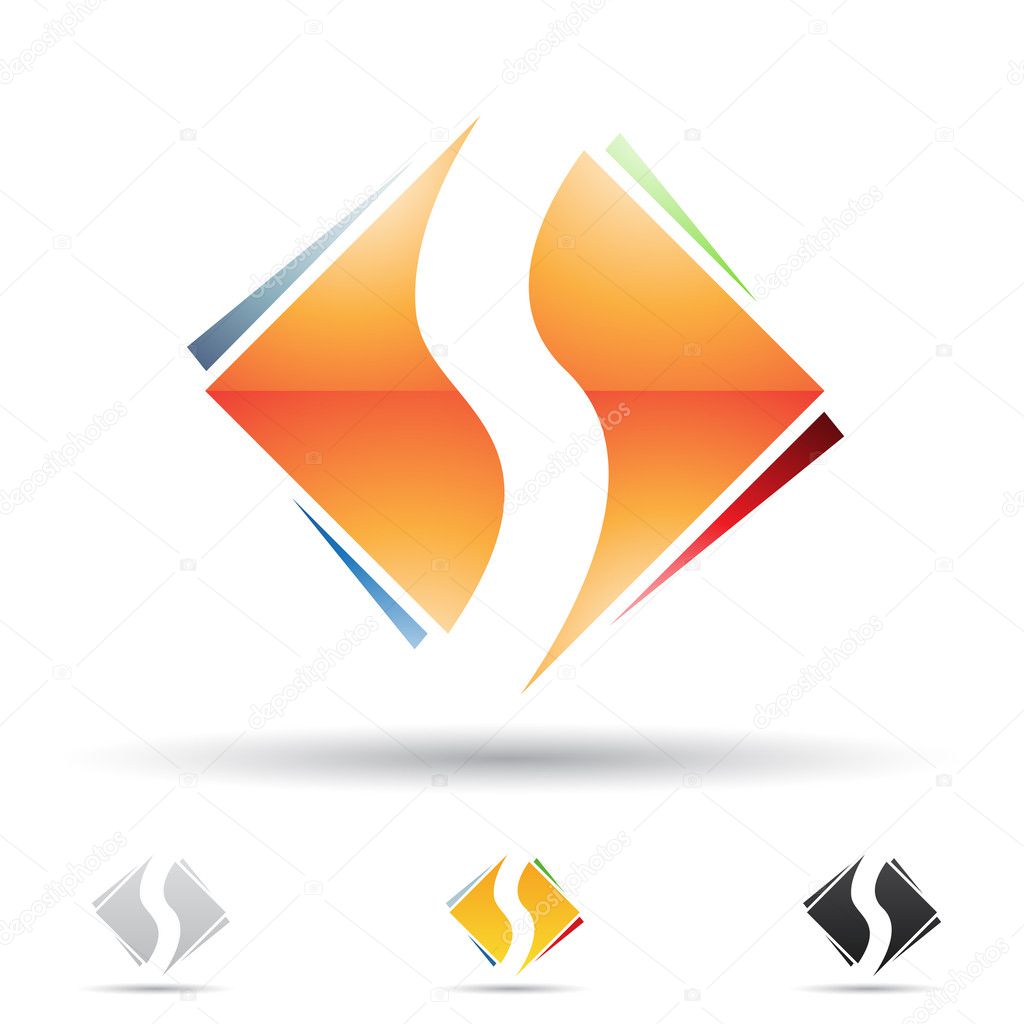 Abstract icon for letter S