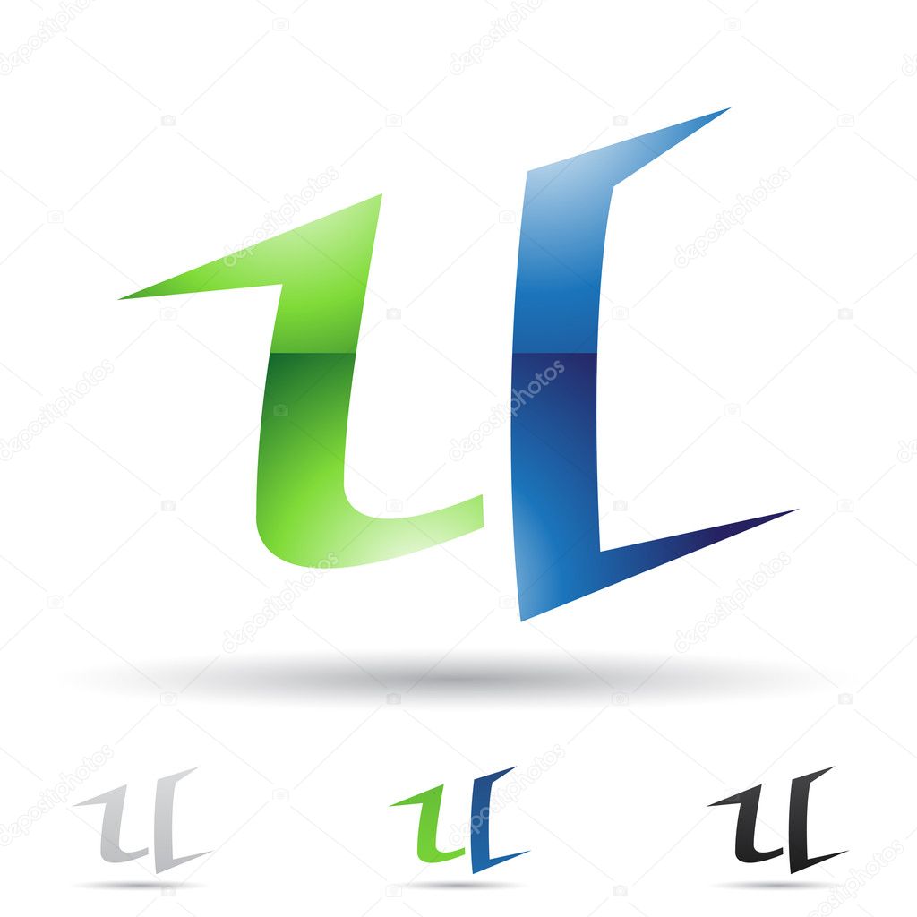 Abstract icon for letter U