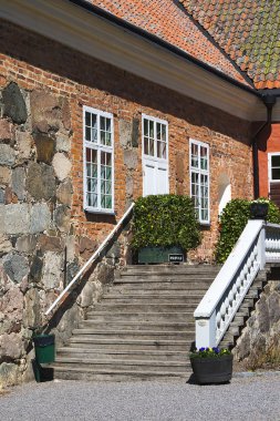 Gripsholm, the entrance to the building clipart