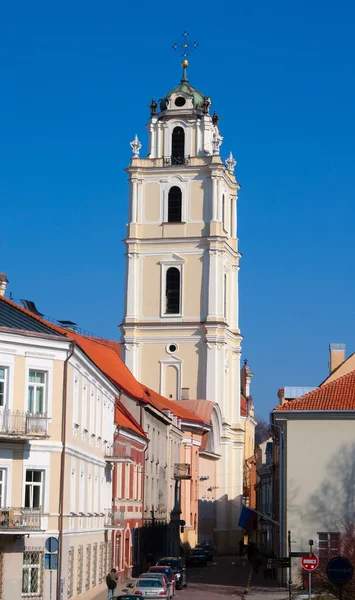 Kostel svatého Jana. Vilnius. Litva — Stock fotografie