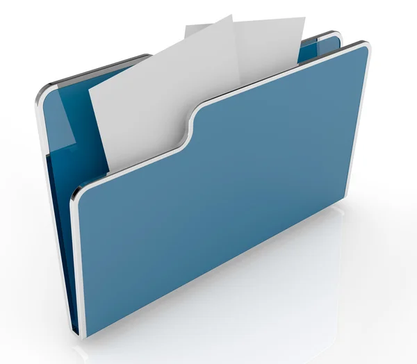 Komputer folder — Zdjęcie stockowe