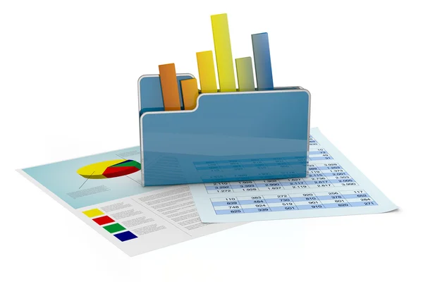 Analisi finanziaria e informatica — Foto Stock