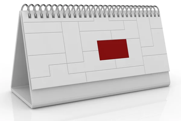 Skrivbord kalender och tidsfristen — Stockfoto