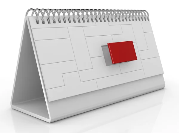 Calendario e scadenza della scrivania — Foto Stock