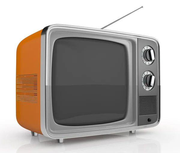 Vintage-Fernsehen — Stockfoto