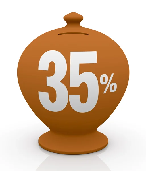 Ícone percentual — Fotografia de Stock