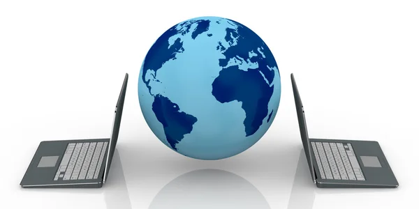 Concept of computer network — Stock Photo, Image