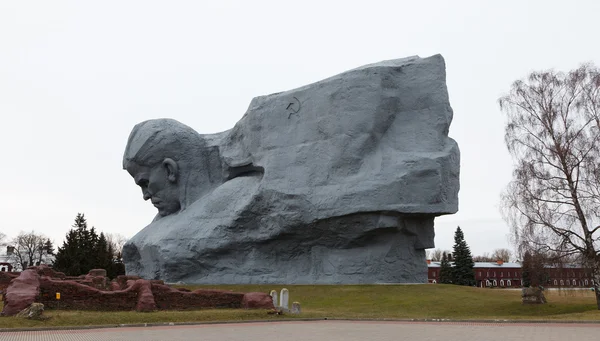 Війни пам'ятник хоробрий, Брестської фортеці, Білорусь — стокове фото