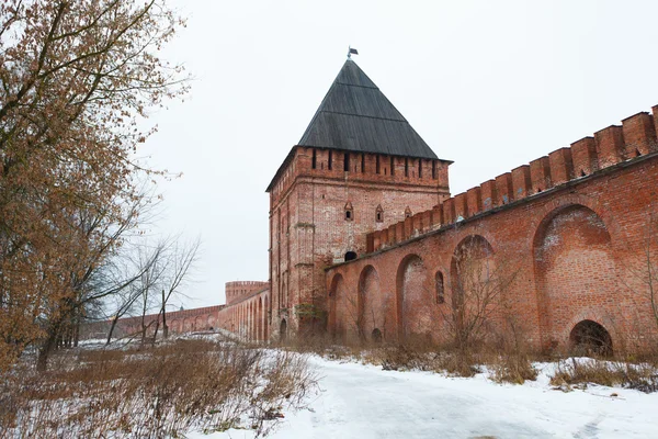 Kremlin fal Smolensk, Oroszország — Stock Fotó