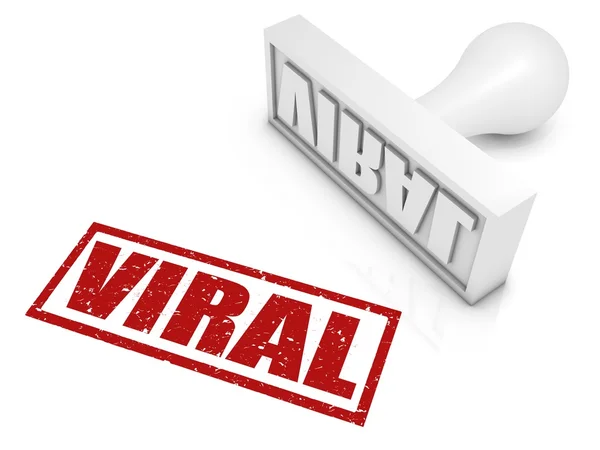 Viral Rubber Stamp — Stock Photo, Image