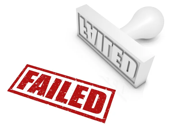 Failed Rubber Stamp — Stockfoto