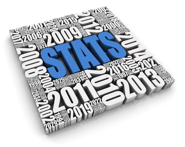 Roční statistiky — Stock fotografie