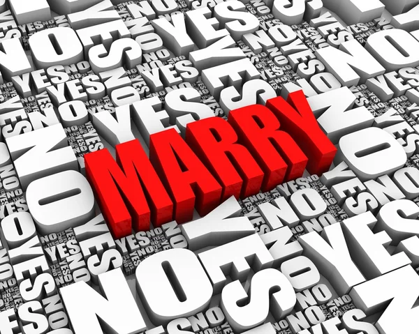 Decisão de casamento — Fotografia de Stock