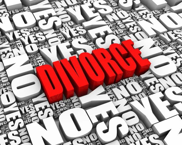 Decisão de divórcio — Fotografia de Stock