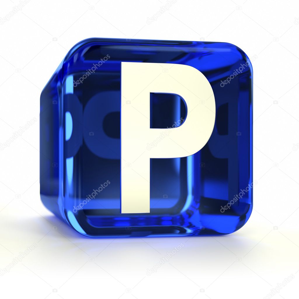 Blue Parking Sign Icon