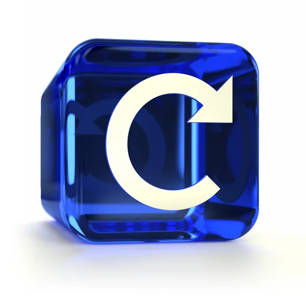Blue Refresh Icon — Stock Photo, Image
