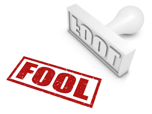 Fool Rubber Stamp — Stock Photo, Image