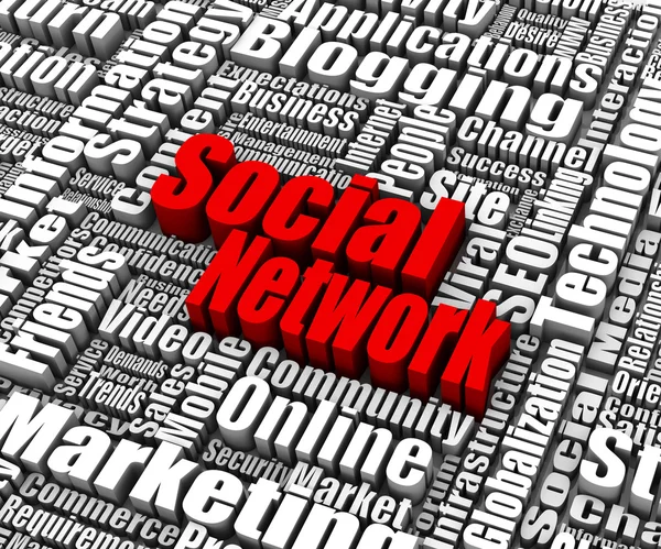 Szociális hálózatok — Stock Fotó