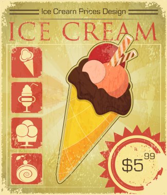 grunge tarzı tasarım dondurma fiyatı