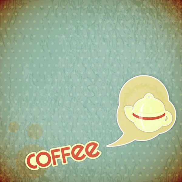 Δοχείο και γράμματα καφέ καφέ — Διανυσματικό Αρχείο