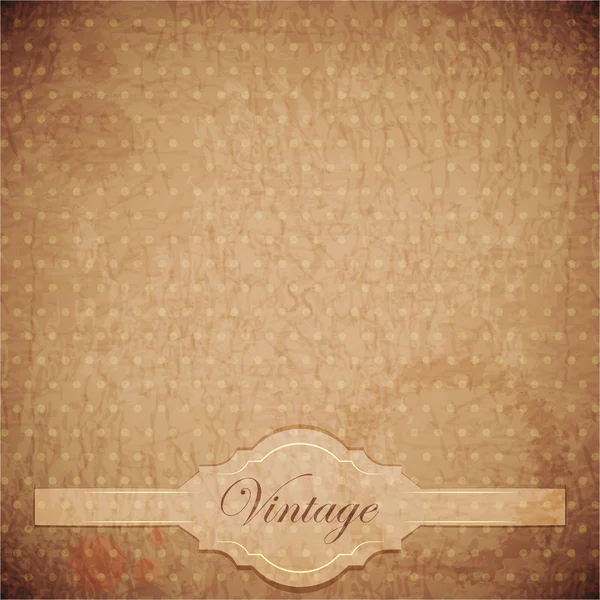 Vintage background - crumpled paper — Wektor stockowy