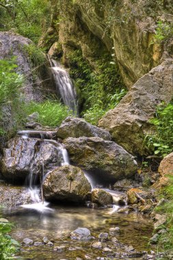 Small waterfall in the Valley of the Ferriere, Amalfi Coast, Ita clipart