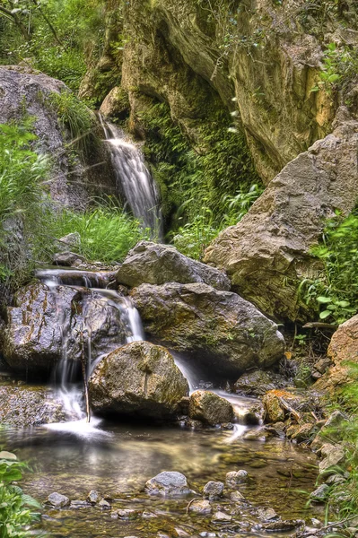 stock image Small waterfall in the Valley of the Ferriere, Amalfi Coast, Ita