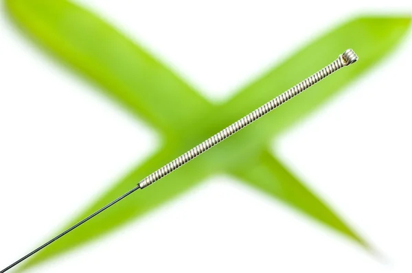 Acupuncture needle — Stock Photo, Image