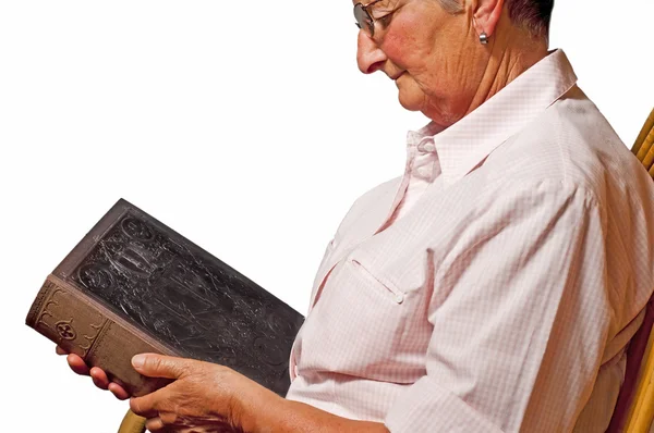 stock image Grandma with bible