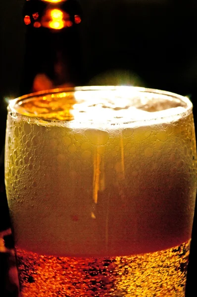 Német búza sör délutáni napsütésben — Stock Fotó