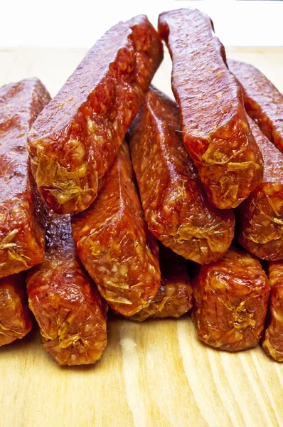 Копченая колбаса Шварцвальда — стоковое фото