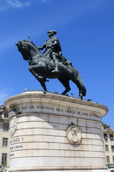 Estátua de Bronze do Rei João I . — Fotografia de Stock