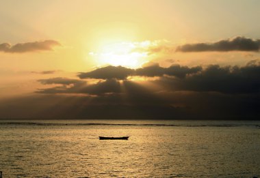 Sunset in Kuta beach