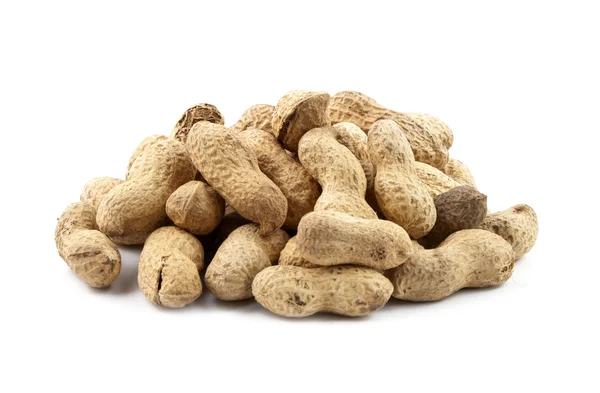 Montón de cacahuetes aislados —  Fotos de Stock