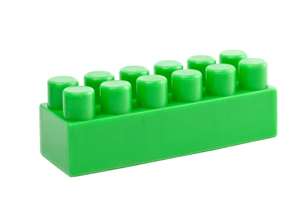 Grüner Spielzeugwürfel — Stockfoto